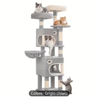 Albero per Gatti 159cm | 8 Posti Graffi, 3 Piattaf