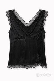 Top Pinko nero in viscosa 100 % taglia 38
