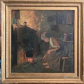 ALFONSO GRASSI - Donna in interno