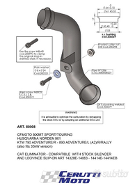 Raccordo elimina catalizzatore Leovince 80008