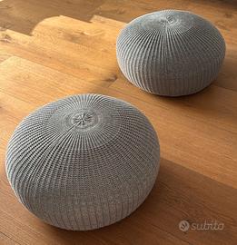 Pouf grigio ikea