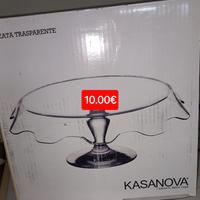 Alzata in vetro per torta