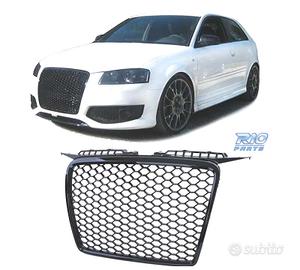 GRIGLIA AUDI A3 8P 8PA 05-08 LOOK RS3 NERO LUCIDO