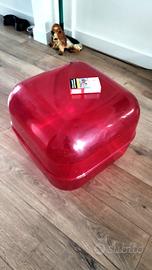 Magis cubo contenitore, sgabello con ruote