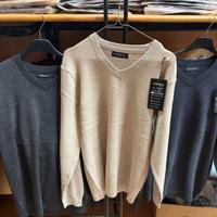 set tre maglioni uomo scollo a v m/l nuovi