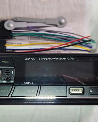 Autoradio 1 din Bluetooth 60W x 4 Radio FM