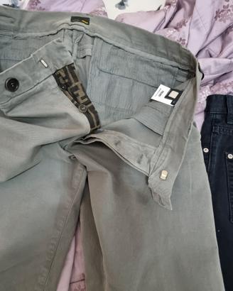 Pantaloni Fendi e dsquared originali uomo