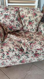 poltrona con fiori 