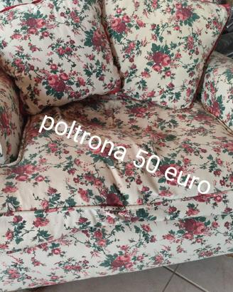 poltrona con fiori 