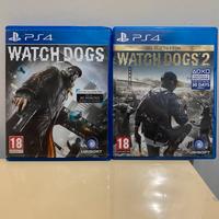 Lotto giochi Watchdogs 1 e 2 PS4