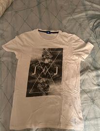 T-shirt Jack & Jones Bianca con Stampa Grafica