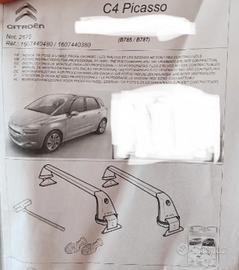Barre portatutto Citroen C4 Picasso 