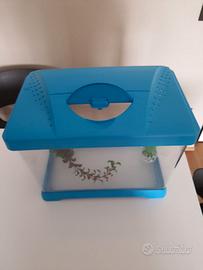 Acquario in plastica con coperchio 30 litri
