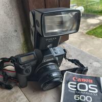 Macchina fotografica Canon EOS 600 + obiettivo da