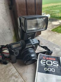 Macchina fotografica Canon EOS 600 + obiettivo da