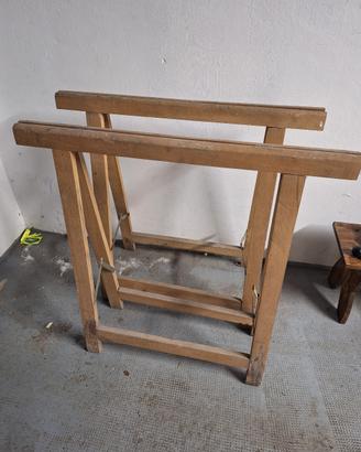 Cavalletti due in legno 