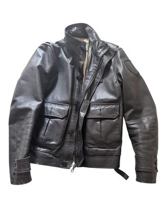 BLAUER USA GIUBBOTTO DI PELLE NERO TAGLIA L