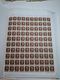 6x INTERI FOGLI 100 SERIE REGNO 1942 IMPERIALE PR
