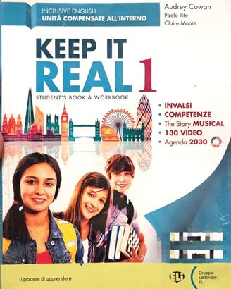 Libro INGLESE "KEEP IT REAL 1" + extra book