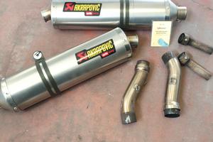 doppio scarico akrapovic  Aprilia 