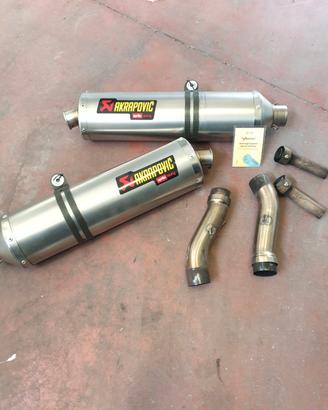 doppio scarico akrapovic  Aprilia 