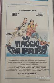Locandina 33x70 film In Viaggio Con Papà 1982