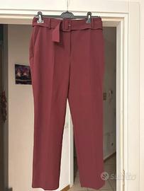 Pantaloni Eleganti a Vita Alta con Cintura