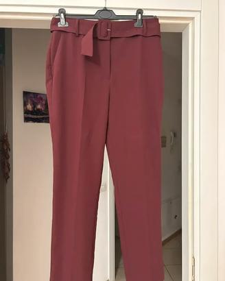 Pantaloni Eleganti a Vita Alta con Cintura