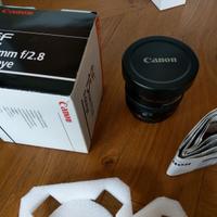 CANON EF 15mm F 2.8 FISHEYE come NUOVO