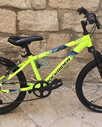 MTB bambino 6-9 anni 20'' Rockraider  ST500 gialla