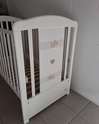 Lettino foppapedretti con sponda a scomparsa