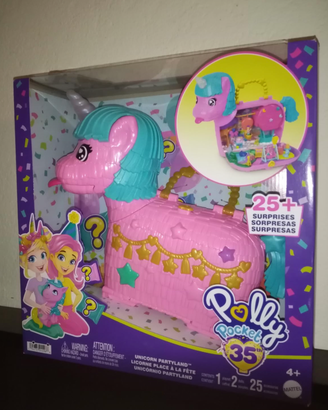 Polly Pocke pinata unicorno playset 25 accessori