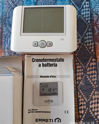 cronotermostato a batteria Emmeti