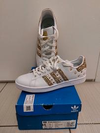 Scarpe Adidas stan smith gold glitter & borchie