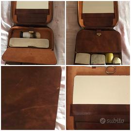 BORSA BEAUTY CASE IN PELLE VINTAGE