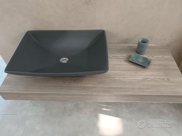 Mensolone in HPL cm 120 profondo 51 cm  con lavabo