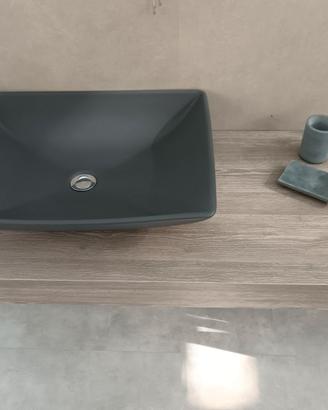 Mensolone in HPL cm 120 profondo 51 cm  con lavabo