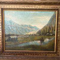 Pompilio Seveso (1877-1949) - Paesaggio Alpino