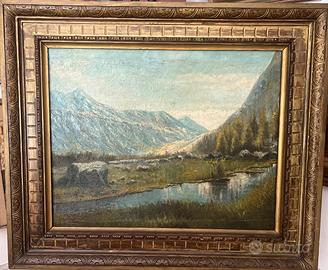 Pompilio Seveso (1877-1949) - Paesaggio Alpino