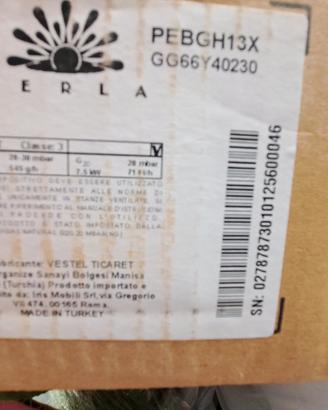 Piano Cottura a gas 4 fuochi inox Perla