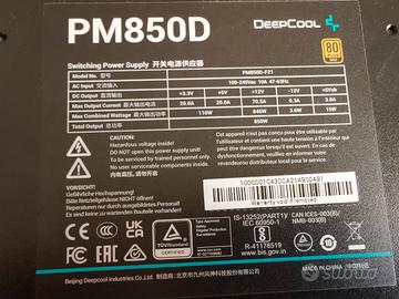 Alimentatore Deepcool  PM850D