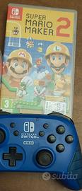 Joypad Nintendo S. + gioco Super Mario Maker 2