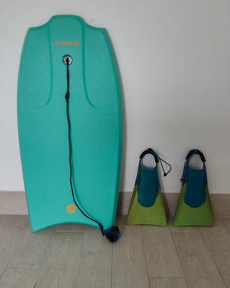 Bodyboard OLAIAN 100 + Pinne tg. 46/47