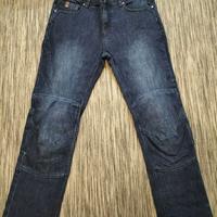 Pantaloni Alike da moto in jeans con inseriti in k