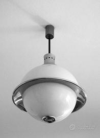 Lampadario di design Anni 60 a doppia semisfera