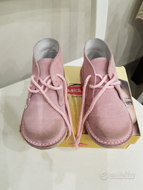 Scarpe da bimba colore rosa scamosciata n 26