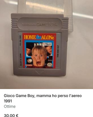 Home Alone gioco Game Boy vintage 