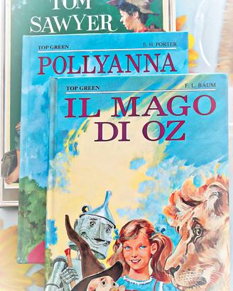 narrativa ragazzi Tom Sawyer-Pollyanna-Mago di Oz
