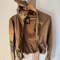 Felpa corta con cappuccio donna