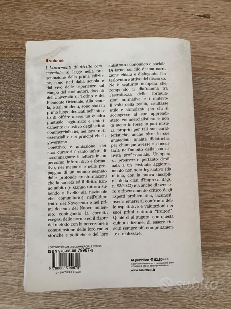 Lineamenti di diritto commerciale : Cottino, Gastone: : Libri